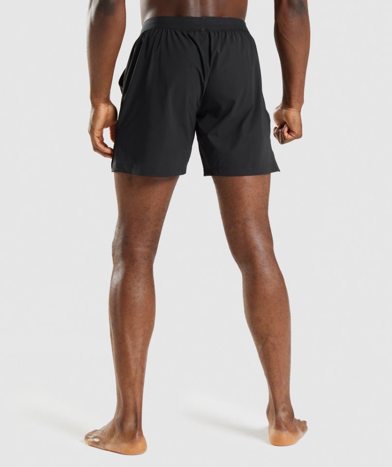 Men's Gymshark Studio Shorts Black | NZ 3XUWKS